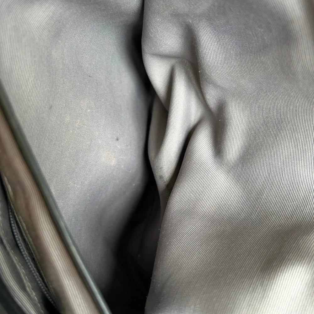 Coach Soho Pleated Flap Black Pebbled Leather Shoulder‎ Bag Good